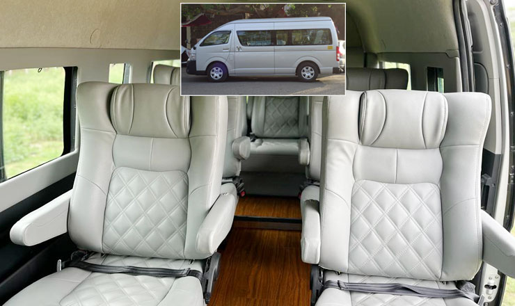 toyota hiace imported van hire delhi