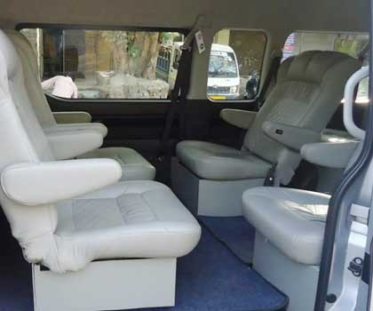 toyota hiace imported van on rent delhi